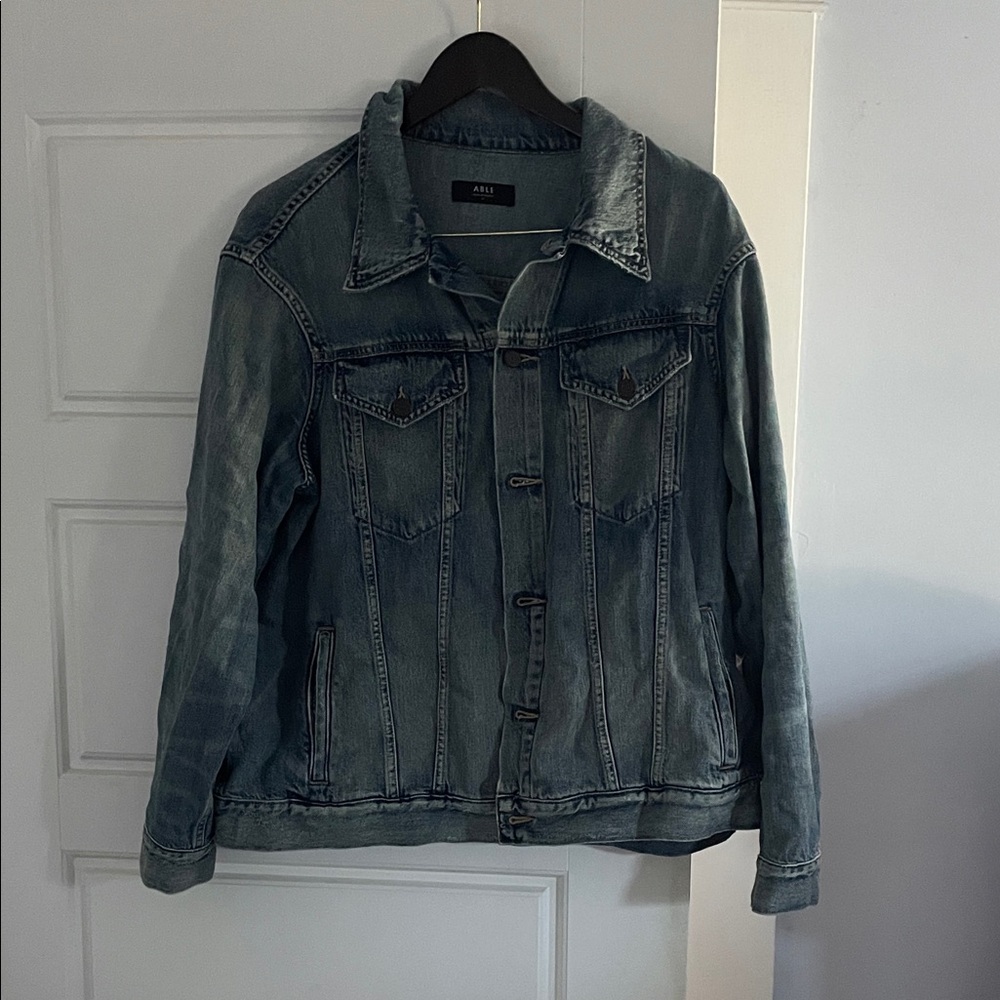 Able Washed Denim Jacket 1X